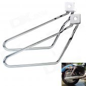 Detachable Motorcycle Saddlebags Brackets for Harley Davidson Sportster 883 - Silver (2 PCS)