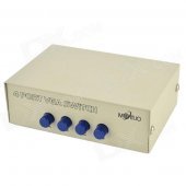 4-Port Manual/Mechanical VGA Input Source Switch Box (1600*1280px Max)