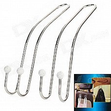 Car Backseat Stainless steel Handy Hanging Hook - Silver (2PCS) Car Backseat Stainless steel Handy Hanging Hook - Silver (2PCS)