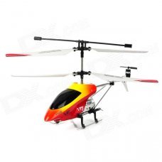 Rechargeable 3.5-CH 49MHz Remote Controlled R/C Helicopter - Yellow + Red + Black Rechargeable 3.5-CH 49MHz Remote Controlled R/C Helicopter - Yellow + Red + Black
