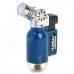 Portable Windproof Blue Flame Butane Gas Jet Lighter - Blue + Silver