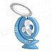 Stylish 18-LED White Light USB Lamp w/ 3-Blade Fan - Sky Blue