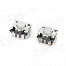 Replacement LR Left Right Button Trigger Switch for Nintendo DSi - White (2 PCS)