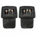 7" LCD Screen Car Headrest DVD Media Player with FM / AV-Out / SD / Game - Black (DC 12V / 2 PCS)