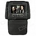 7" LCD Screen Car Headrest DVD Media Player with FM / AV-Out / SD / Game - Black (DC 12V / 2 PCS)