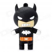 08 Cartoon Style USB 2.0 Flash Drive - Black (4GB)