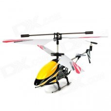 Rechargeable 3.5-CH IR Remote Controlled R/C Helicopter w/ Gyro - Yellow + Black + White Rechargeable 3.5-CH IR Remote Controlled R/C Helicopter w/ Gyro - Yellow + Black + White