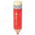 Creative Pencil Style Butane Gas Lighter - Red