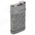 Windproof Zinc Alloy Electroplating Butane Jet Lighter - Deep Grey