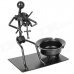 Violinist Style Iron Ashtray - Black