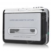 BFQ-02 USB Cassette Capture - Silver + Black (2 x AA)