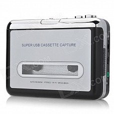 BFQ-02 USB Cassette Capture - Silver + Black (2 x AA) BFQ-02 USB Cassette Capture - Silver + Black (2 x AA)