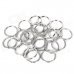 Simple Stainless Steel Key Rings - Silver (25 PCS)
