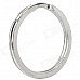 Simple Stainless Steel Key Rings - Silver (25 PCS)