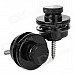 ZEA-J001 Guitar Zinc Alloy Strap Locks - Black (2 PCS)