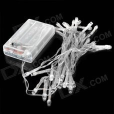 3W 30-LED Four Colors Decoration String Light for Wedding / Christmas / Fairy Party - Transparent 3W 30-LED Four Colors Decoration String Light for Wedding / Christmas / Fairy Party - Transparent