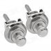 ZEA-J002 Guitar Zinc Alloy Strap Locks - Silver (2 PCS)