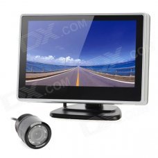 4" LCD Display Screen Car Rear-View Stand Security Monitor - Black + Silver (480 x 272 Pixels) 4" LCD Display Screen Car Rear-View Stand Security Monitor - Black + Silver (480 x 272 Pixels)