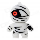 07 Cartoon Mummy Style USB 2.0 Flash Drive - White (8GB)