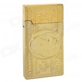 Novelty US Dollar Gold Bar Style Windproof Butane Lighter - Golden