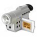 Camcorder Style Butane Lighter w/ Lamp - Silver + Black (1 x AG3)