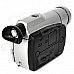 Camcorder Style Butane Lighter w/ Lamp - Silver + Black (1 x AG3)