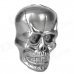 Large Skull Head Pattern Windproof Butane Gas Lighter - Grey