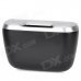Multifunction Car Garbage Box Storage w/ Clip - Silver + Black