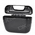 Multifunction Car Garbage Box Storage w/ Clip - Silver + Black
