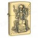 Skull Drumming Pattern Kerosene Oil Lighter - Bronze