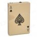 Poker Pattern Windproof Steel + Plastic Butane Gas Lighter - Khaki