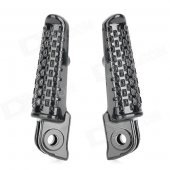 DIY Aluminum Alloy Front Pedals for Honda Motorcycle - Black (2 PCS)