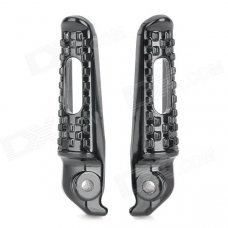 DIY Aluminum Alloy Back Pedals for Honda Motorcycle - Black (Pair)