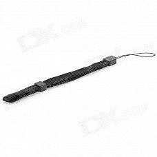 Fashion Cotton + Plastic Controller Strap for Wii - Black