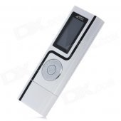 XP9141 Rechargeable 1.1" LED MP3 Player w/ FM Radio / Recorder - White (4GB)