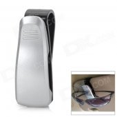 Universal Car Sunglasses Glasses Paper Clip - Silver + Black