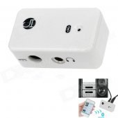 BT-AU01 Wireless Bluetooth V2.0 Stereo Receiver Adapter for Car Home Speaker - White