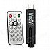 TV0869 Digital DVB-T TV Receiver USB Dongle w/ Remote Control / Antenna - Black TV0869 Digital DVB-T TV Receiver USB Dongle w/ Remote Control / Antenna - Black