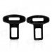 TYPER R01 Plastic Universal Seat Safety Belt Buckle - Black (2 PCS)