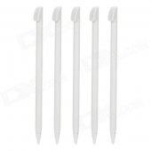 Compact Plastic Stylus Pen for Nintendo 3DSLL - White (5 PCS)