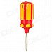 Multifunction Zinc Alloy Butane Gas Screwdriver Lighter - Red + Yellow Multifunction Zinc Alloy Butane Gas Screwdriver Lighter - Red + Yellow