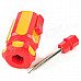 Multifunction Zinc Alloy Butane Gas Screwdriver Lighter - Red + Yellow Multifunction Zinc Alloy Butane Gas Screwdriver Lighter - Red + Yellow
