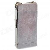 BCZ369-1 Stainless Steel Windproof Dual-Flame Gas Lighter - Silver