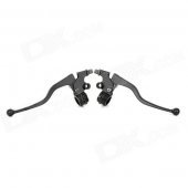 Feiyang FXD-125 Motorcycle Handle Lever w/ Mirror Holder - Black (Pair)