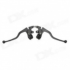 Feiyang FXD-125 Motorcycle Handle Lever w/ Mirror Holder - Black (Pair)