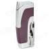 Multifunction Stainless Steel Windproof Butane Gas Lighter / Opener - Silver + Purple Multifunction Stainless Steel Windproof Butane Gas Lighter / Opener - Silver + Purple