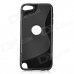 Protective TPU Soft Back Case Cover for Ipod Touch 5 - Black