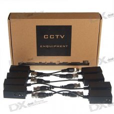 Video Balun Transceivers - Shielded BNC Video over RJ45 Cable Adapters (8-Piece Set) Video Balun Transceivers - Shielded BNC Video over RJ45 Cable Adapters (8-Piece Set)