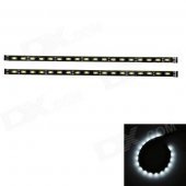 Sencart Waterproof 9W 810lm 18-SMD 5730 LED White Light Car Clearance Lamp Strip (2 PCS / 12V)