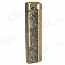 Stainless Steel Windproof Butane Jet Lighter - Bronze